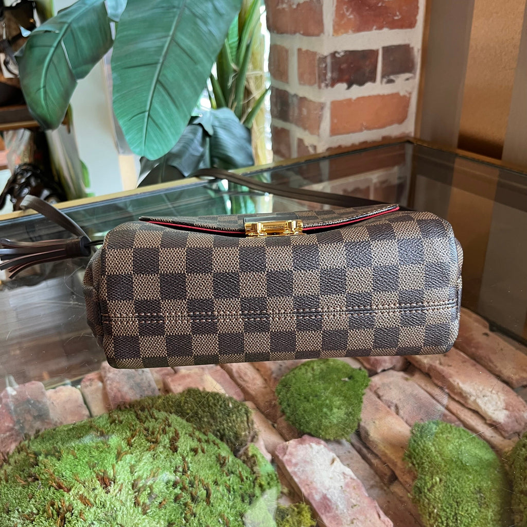 LOUIS VUITTON Croisette Damier Ebene Top Handle Bag