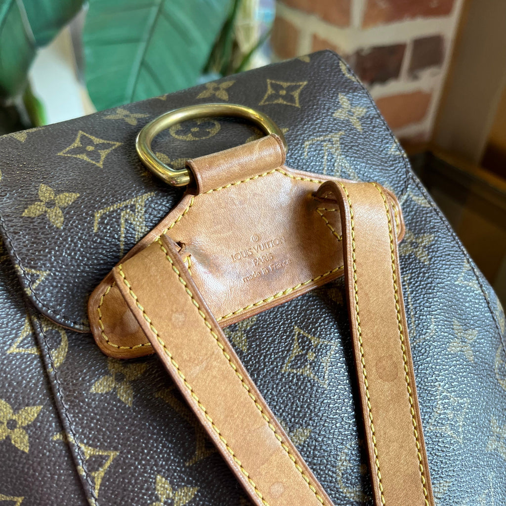 LOUIS VUITTON Montsouris Monogram Canvas Vintage Backpack