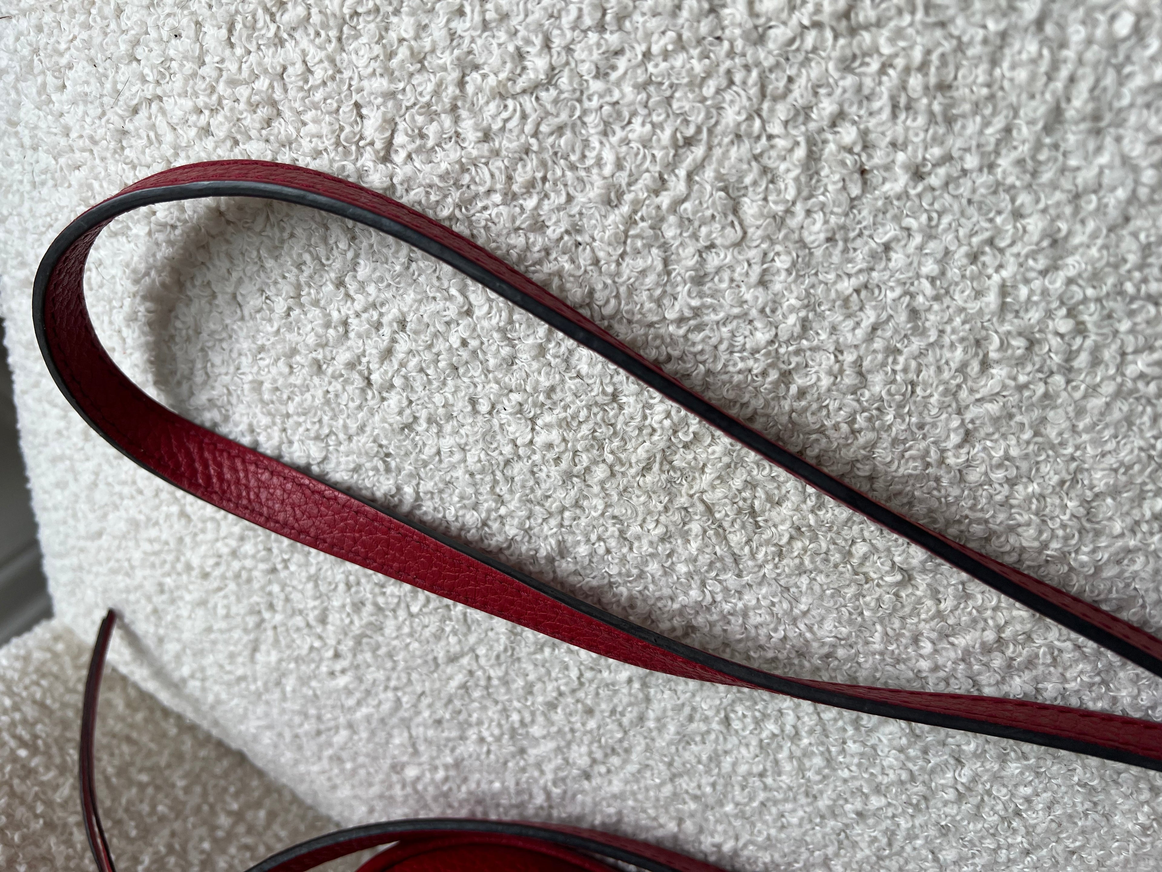 Gucci Bree GG Canvas Red Small Messenger Bag