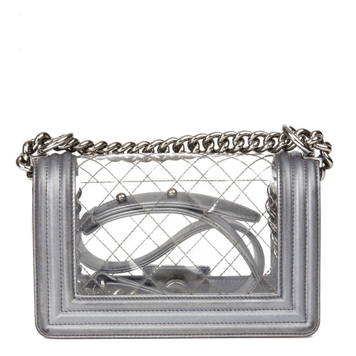CHANEL SMALL TRANSPARENT BOY BAG