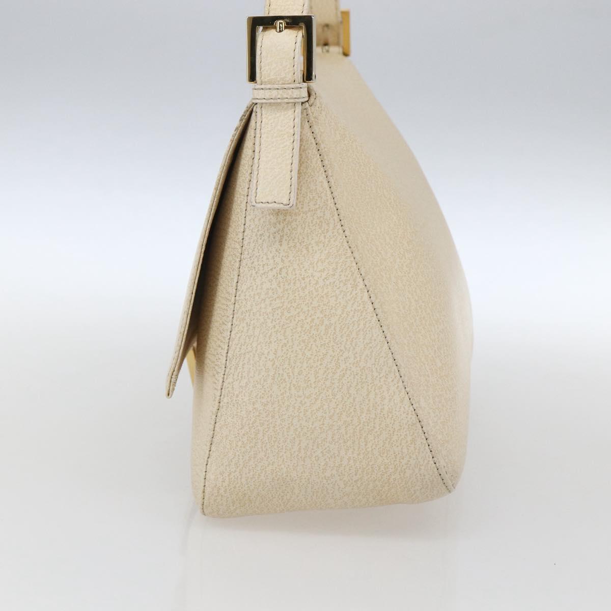 Fendi Mamma Baguette Shoulder Bag Canvas Beige Leather Shoulder Bag Bag (Pre-Owned)