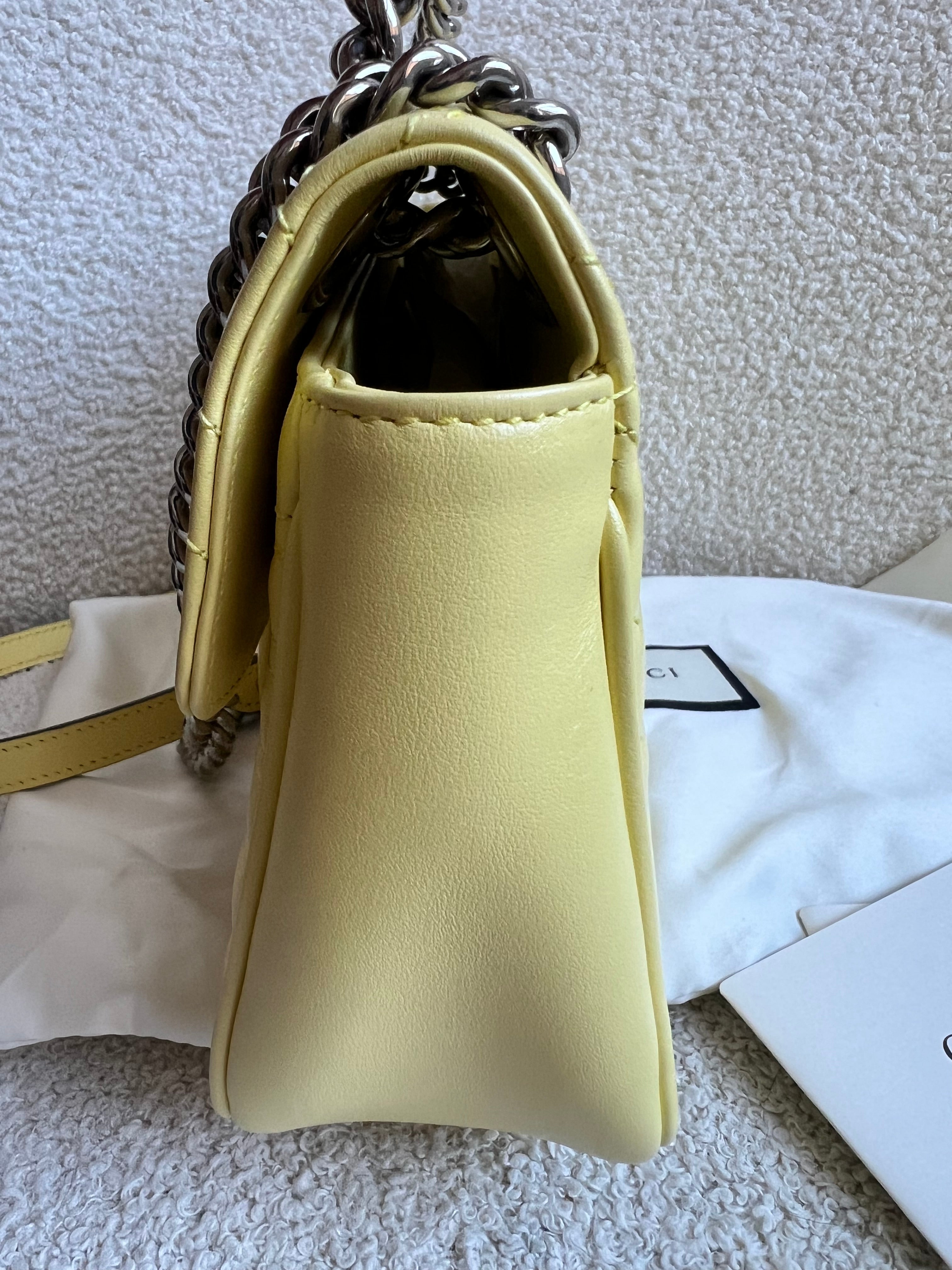 Gucci GG Yellow Marmont Small Shoulder Bag (RRP £2070)