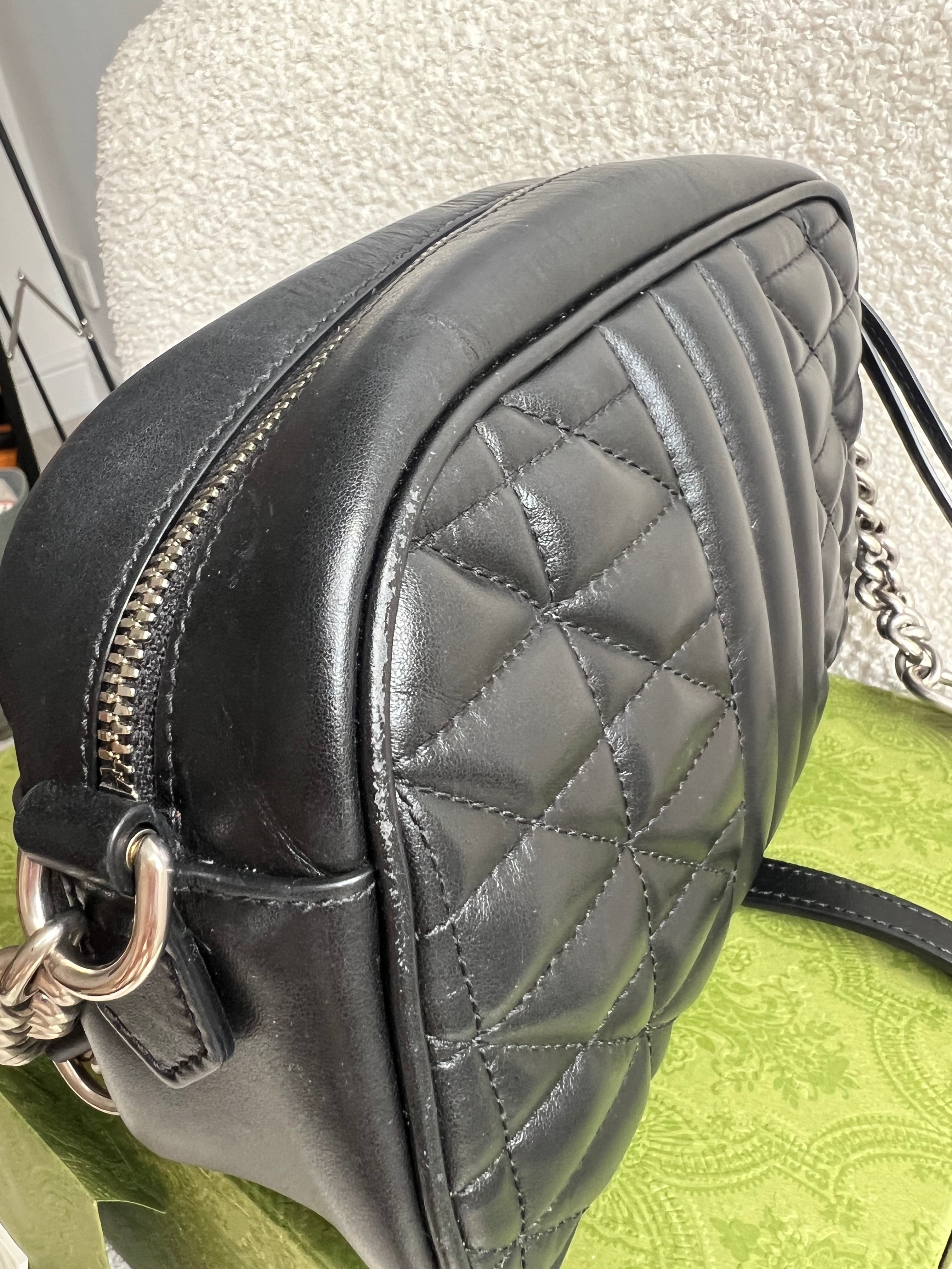 Gucci Aria GG Black Marmont Small Shoulder Bag (RRP £1440)