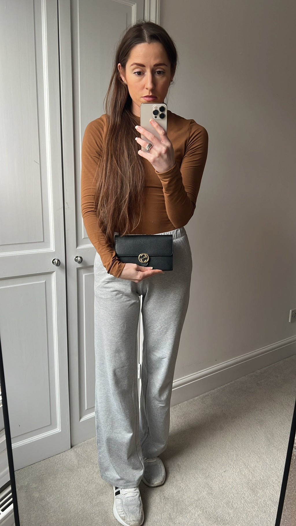 Gucci Black Interlocking GG Chain Wallet