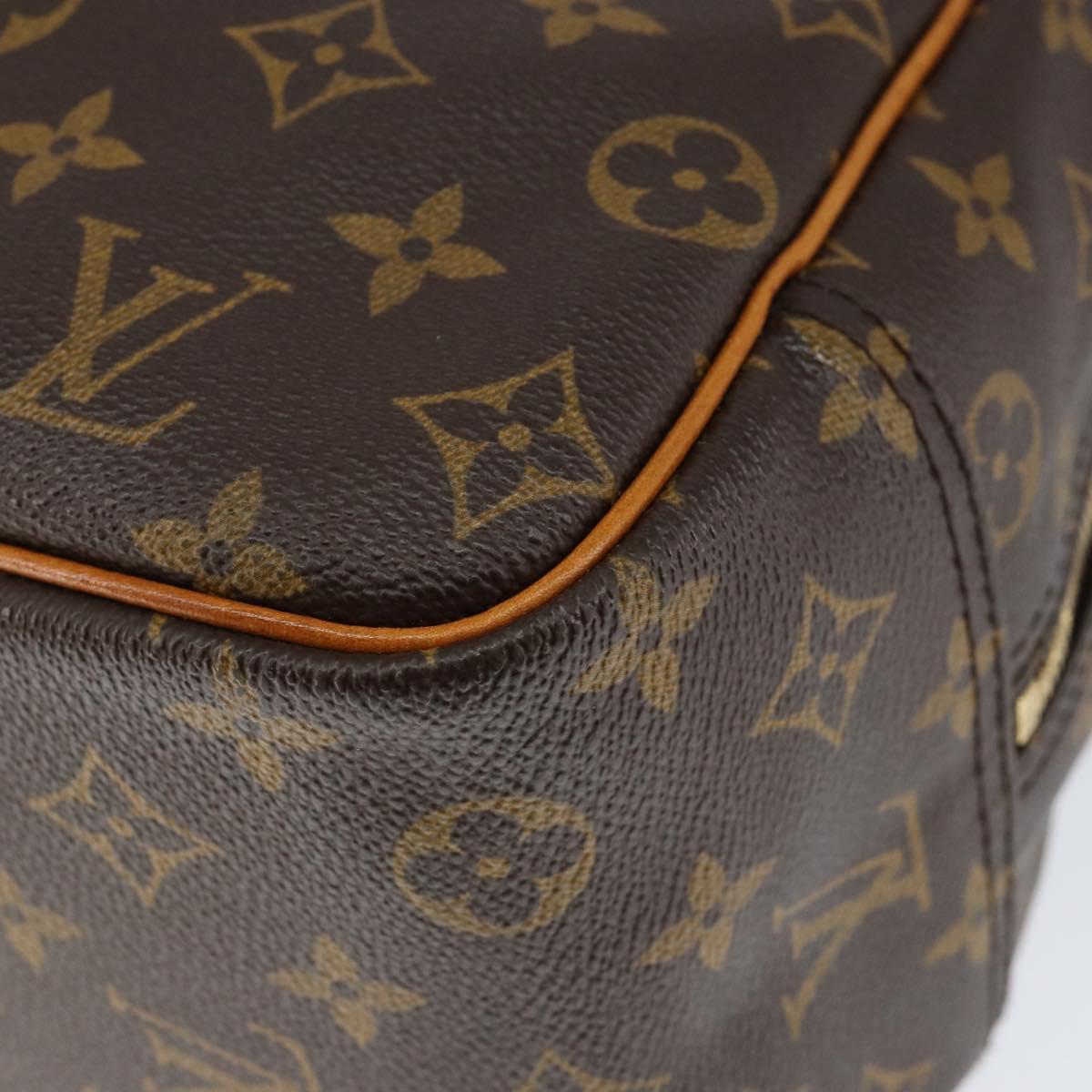 Louis Vuitton Deauville Handbag Monogram Canvas Brown Canvas Handbag (Pre-Owned)