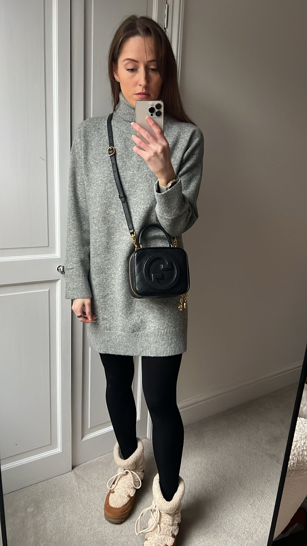 Gucci Black Small Top Handle Blondie Shoulder Bag (RRP £1870)