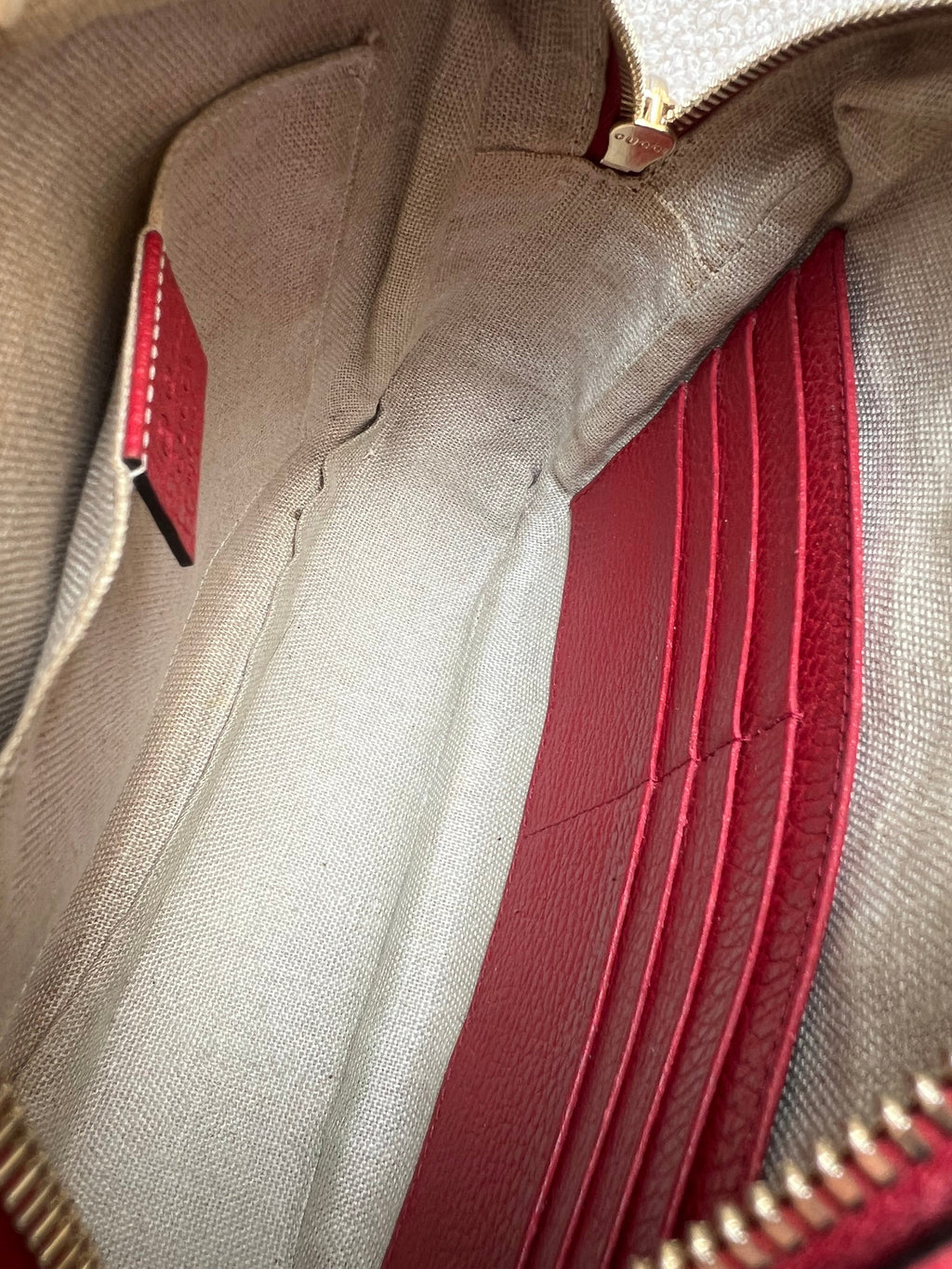 Gucci Bree GG Canvas Red Small Messenger Bag