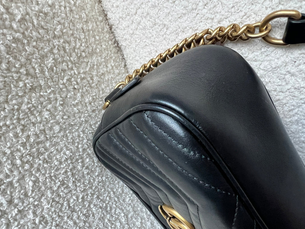 Gucci GG Black Marmont Small Shoulder Bag (RRP £1440)