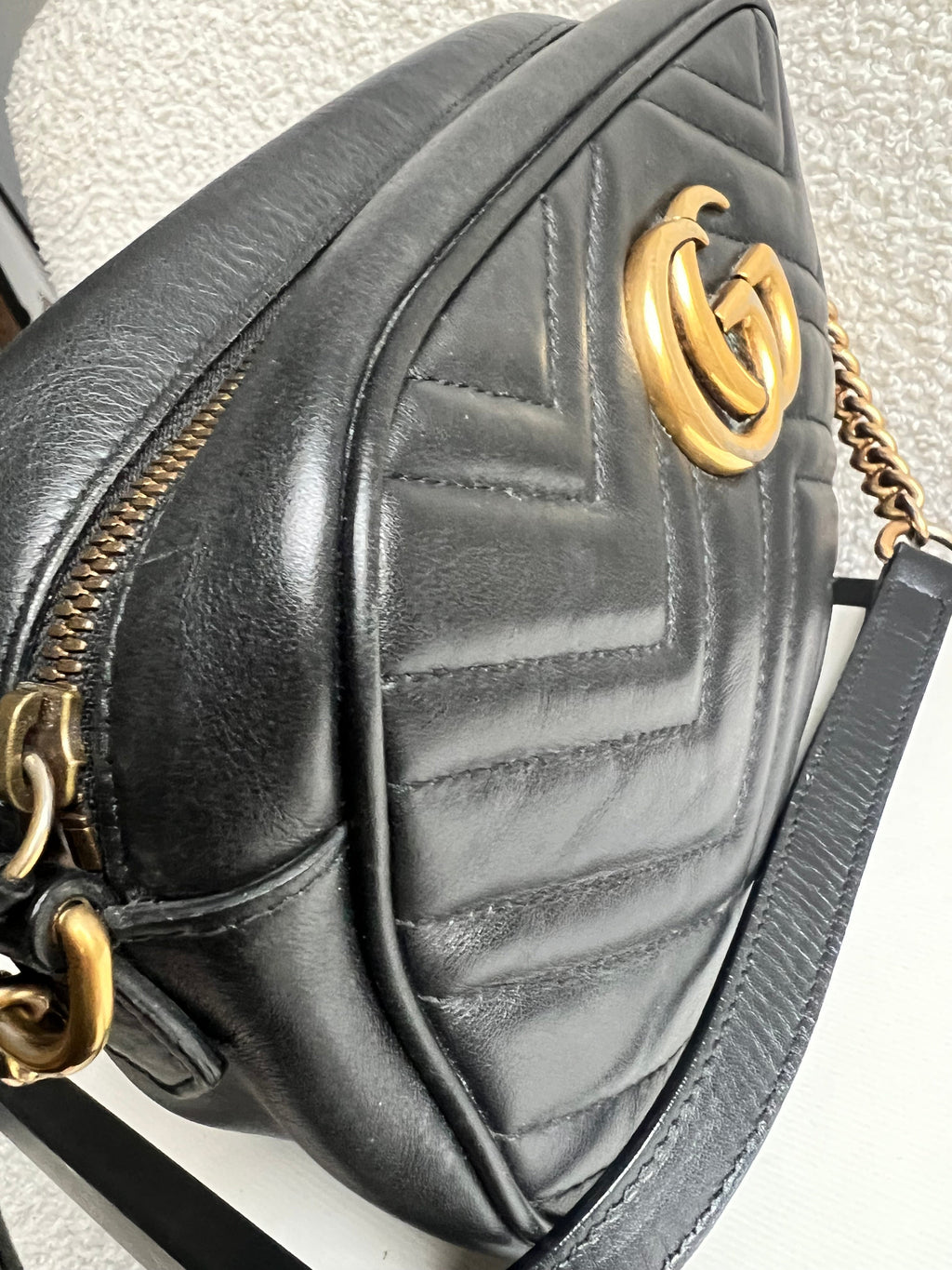 Gucci GG Black Marmont Small Shoulder Bag (RRP £1440)