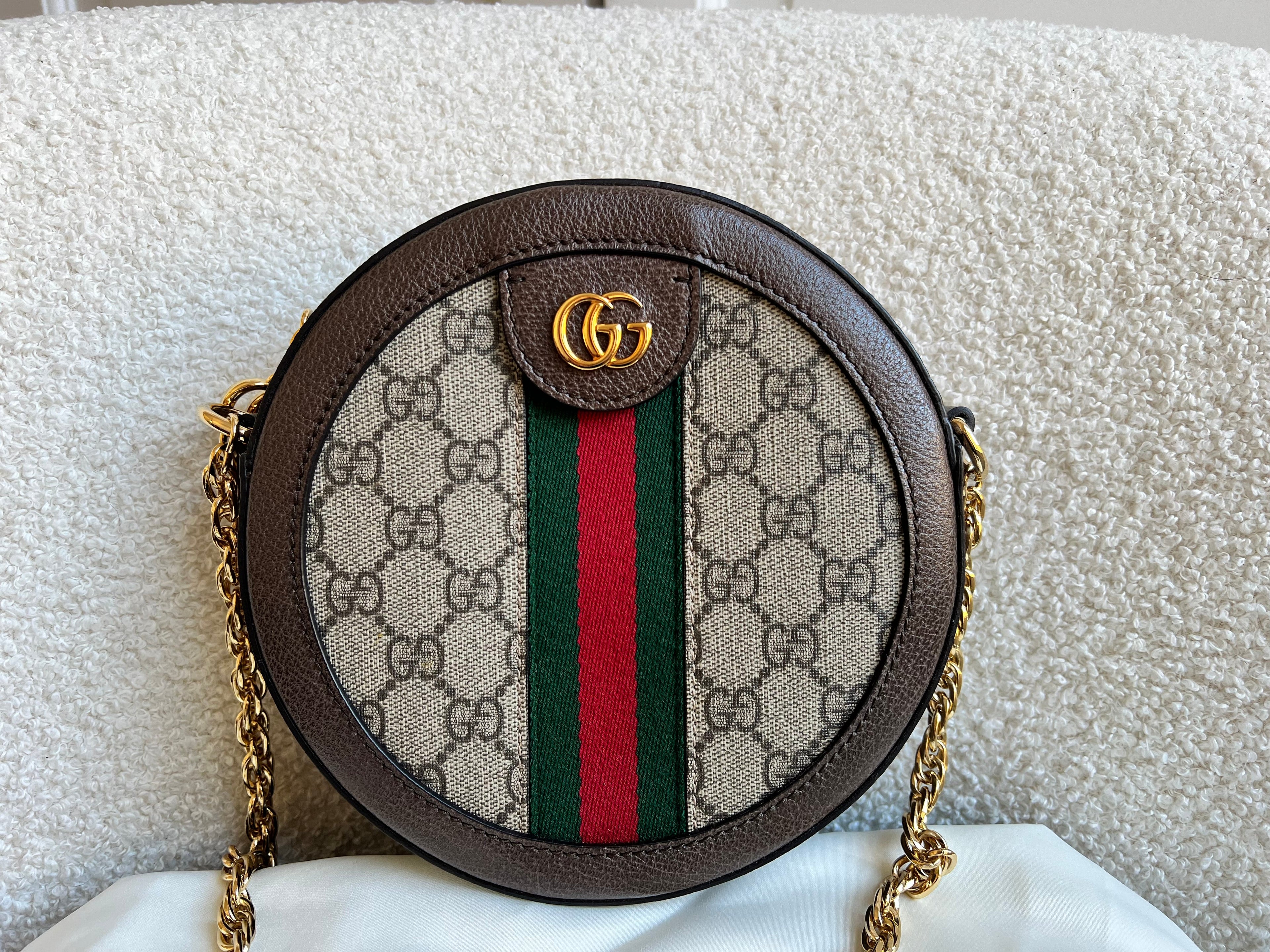 Gucci GG Ophidia Mini GG Round Shoulder Bag (RRP £1,270)