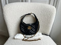 Gucci GG Black Mini Half Moon Marmont Shoulder Bag (RRP £1160)