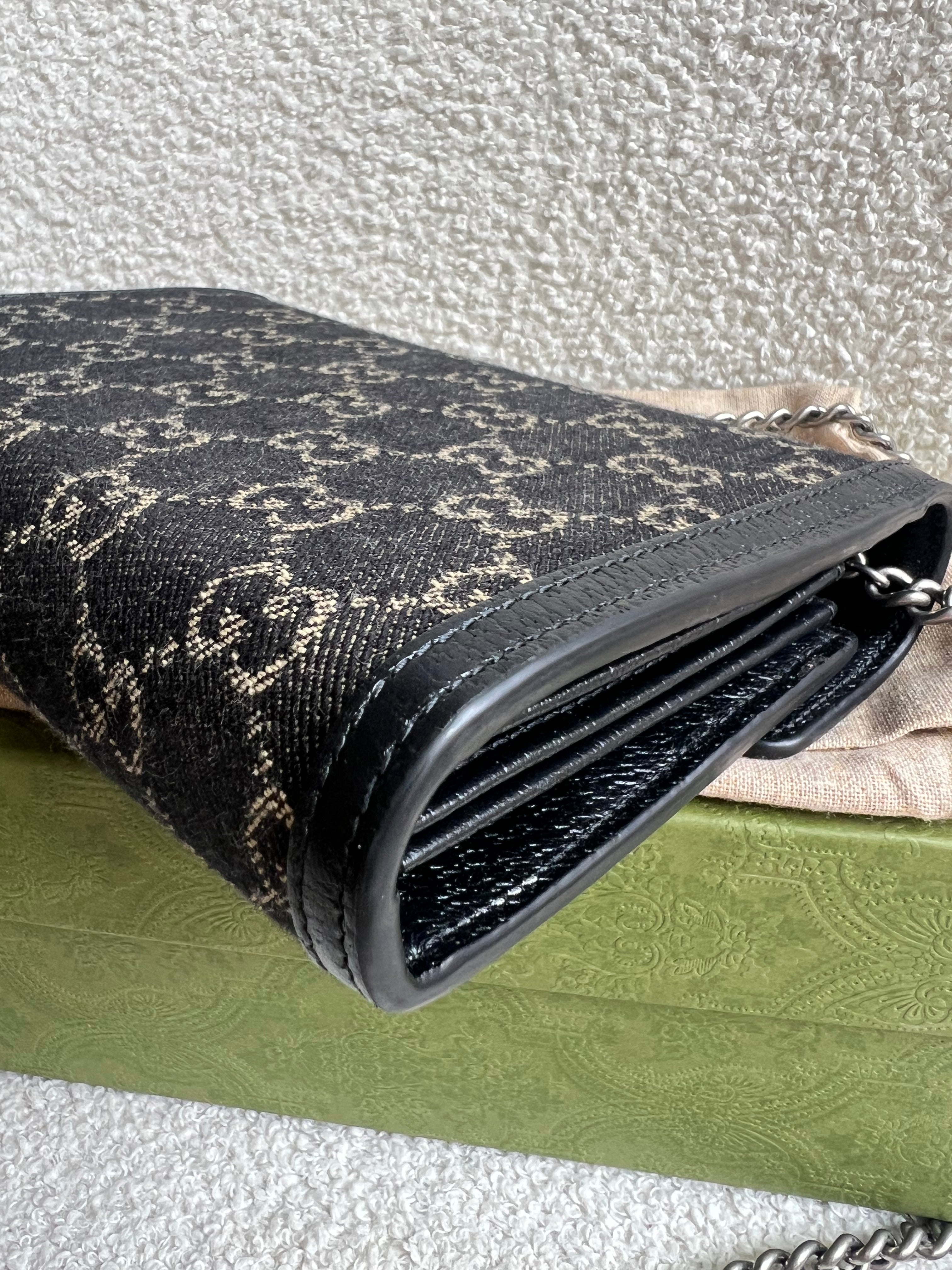 Gucci Dionysus Denim GG Mini Chain Bag