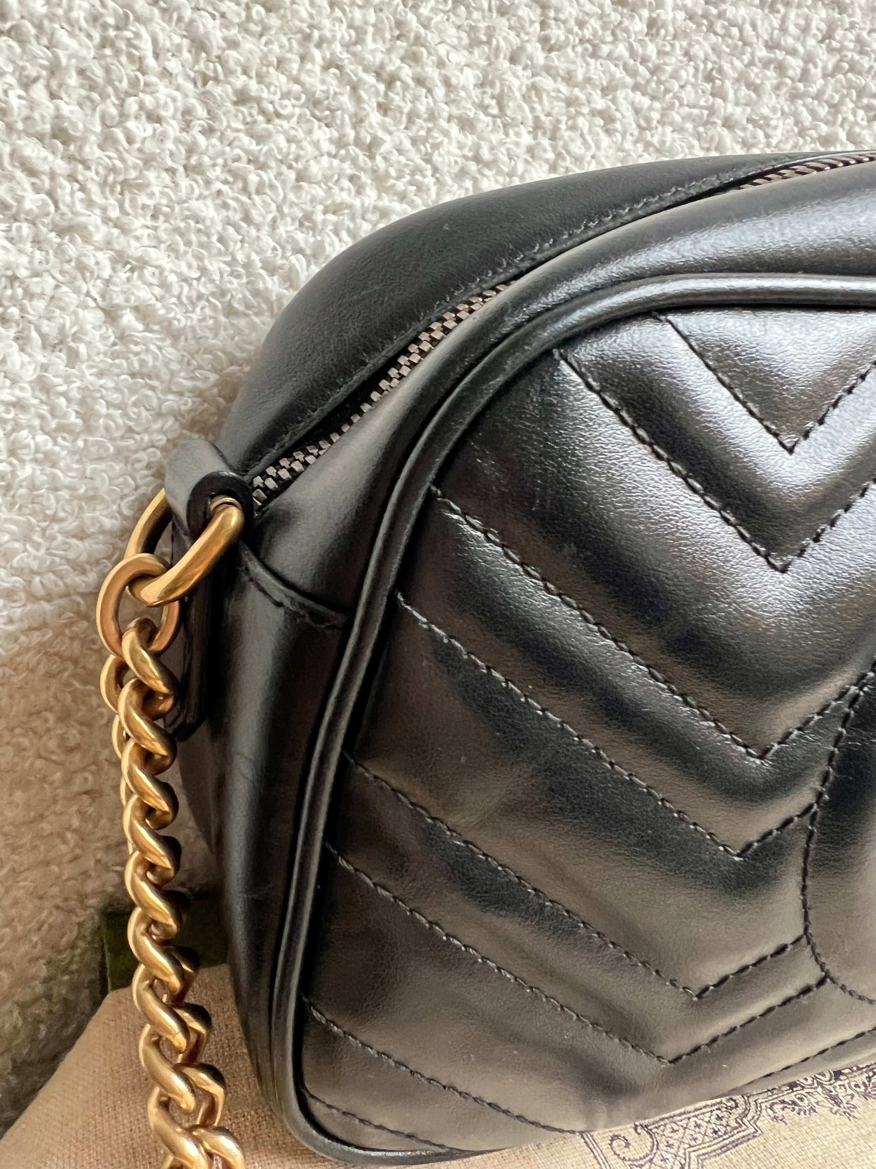 Gucci GG Black Marmont Small Shoulder Bag (RRP £1440)