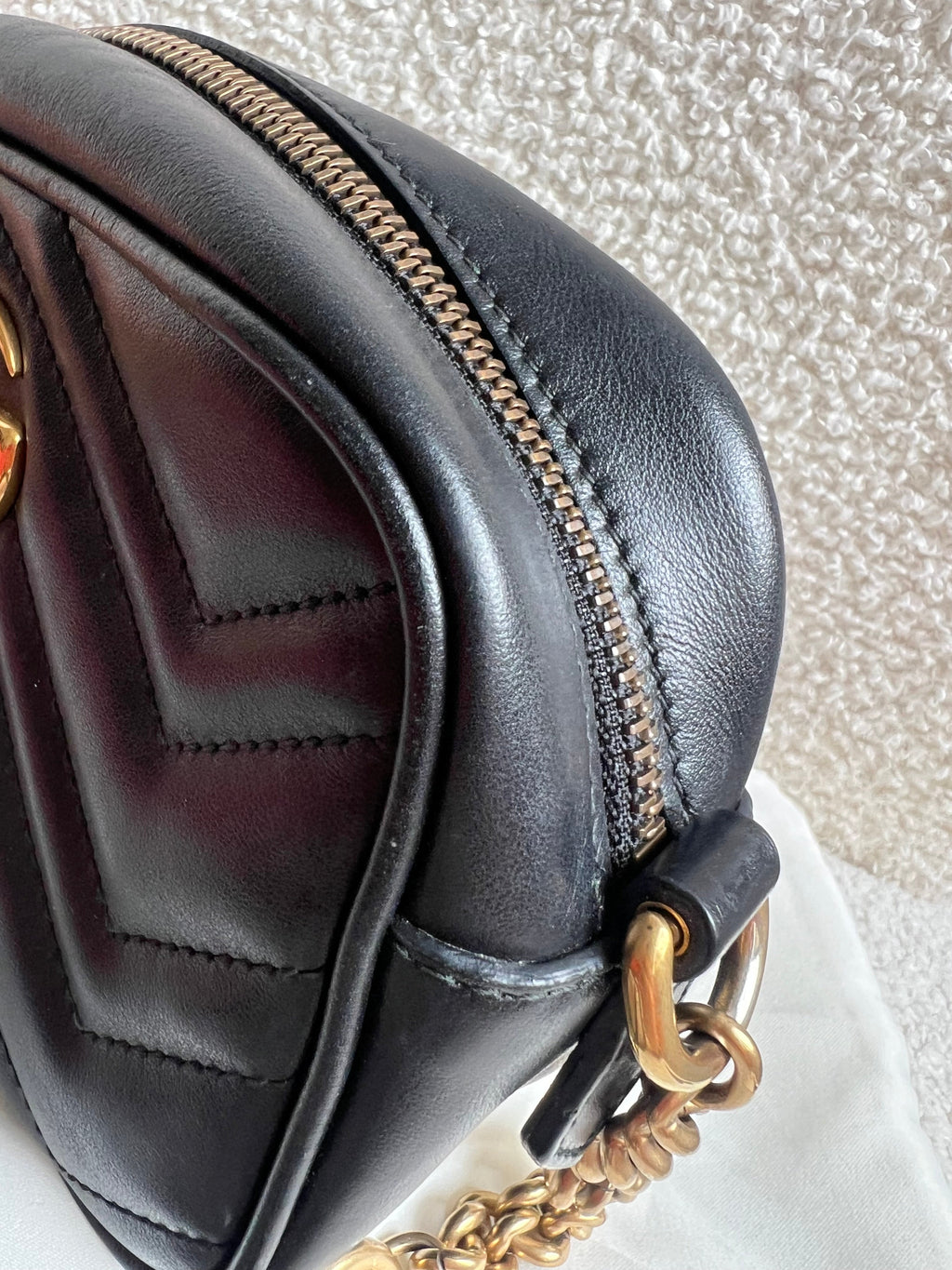Gucci GG Black Marmont Mini Shoulder Bag (RRP £1,360)