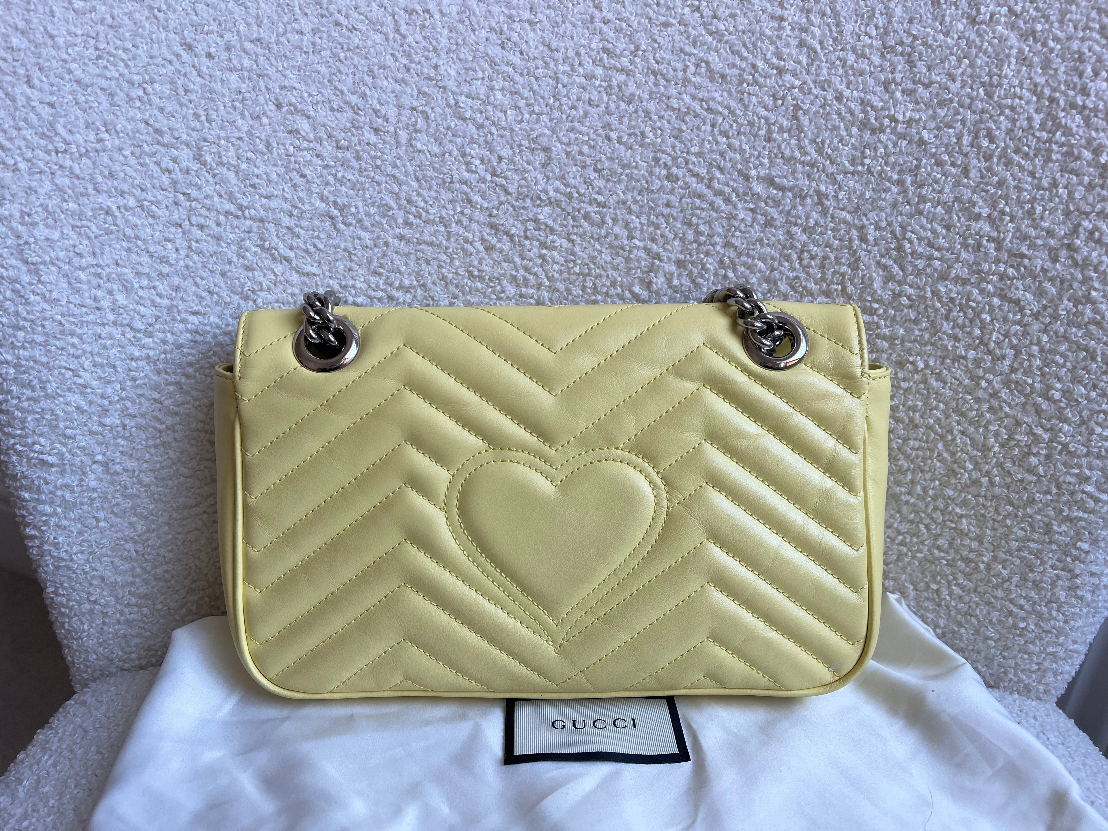 Gucci GG Yellow Marmont Small Shoulder Bag (RRP £2070)