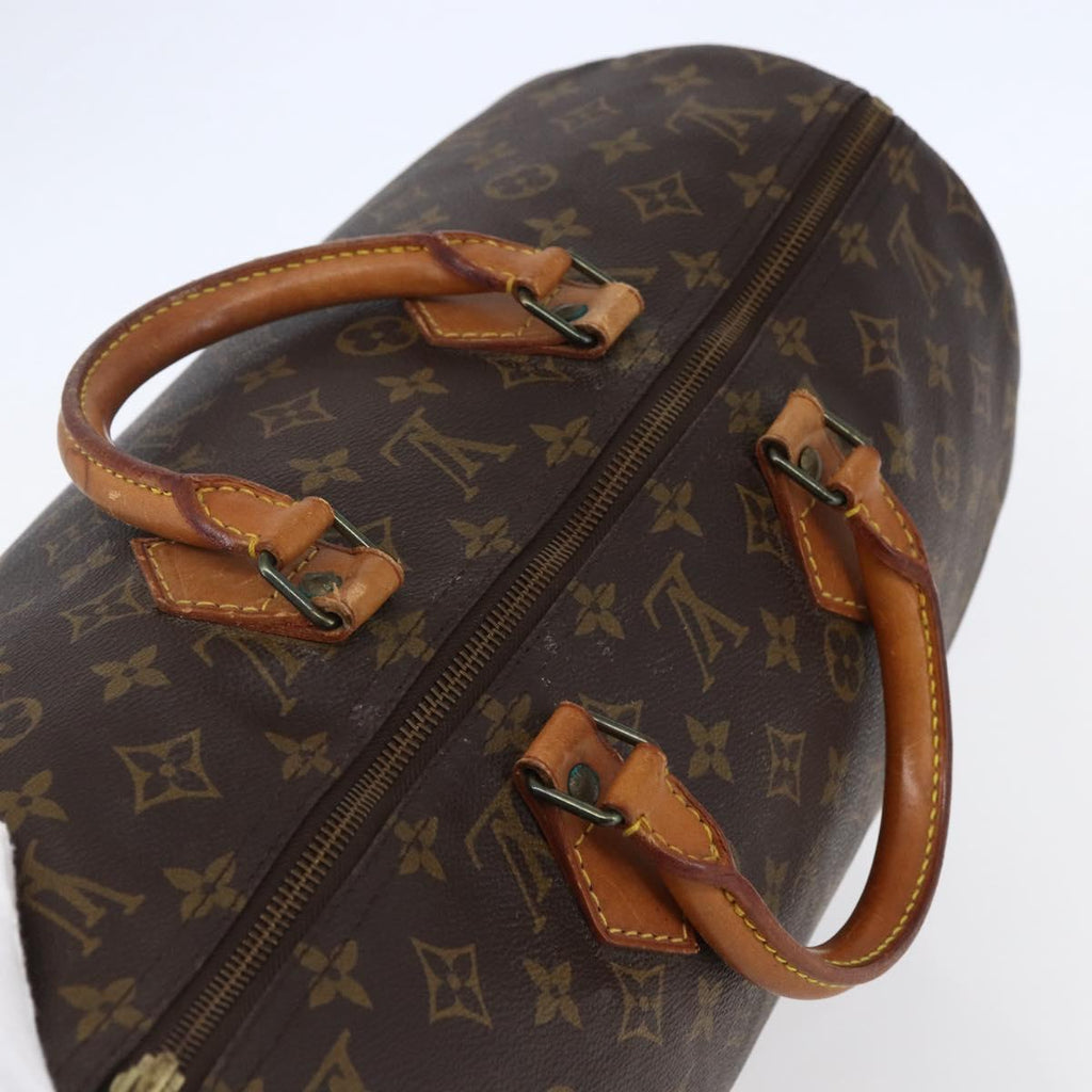 Louis Vuitton Speedy Bandouliere Bag Monogram Canvas Brown Canvas Handbag (Pre-Owned)