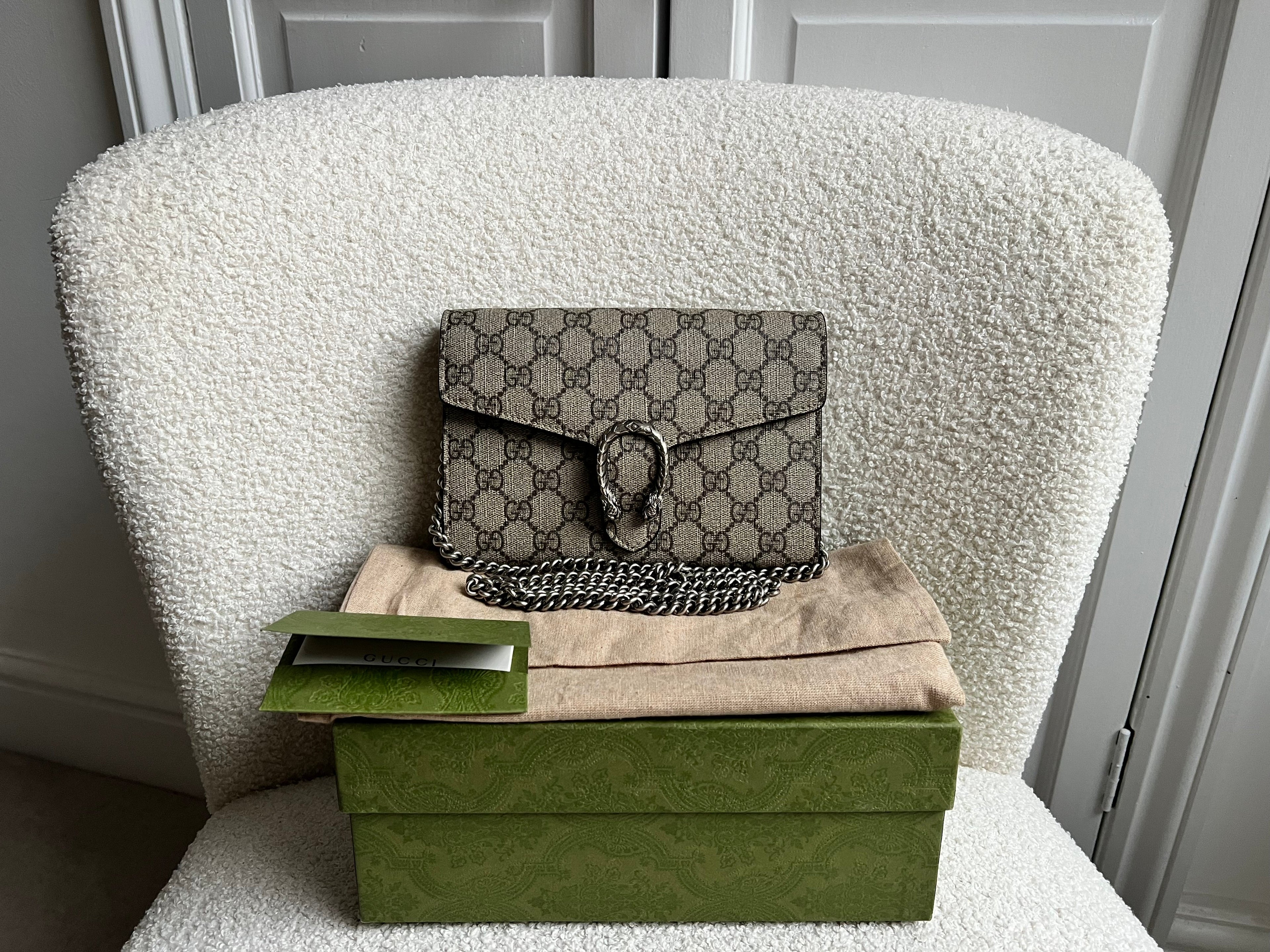 Gucci Dionysus GG Supreme Chain Wallet (RRP £1400)