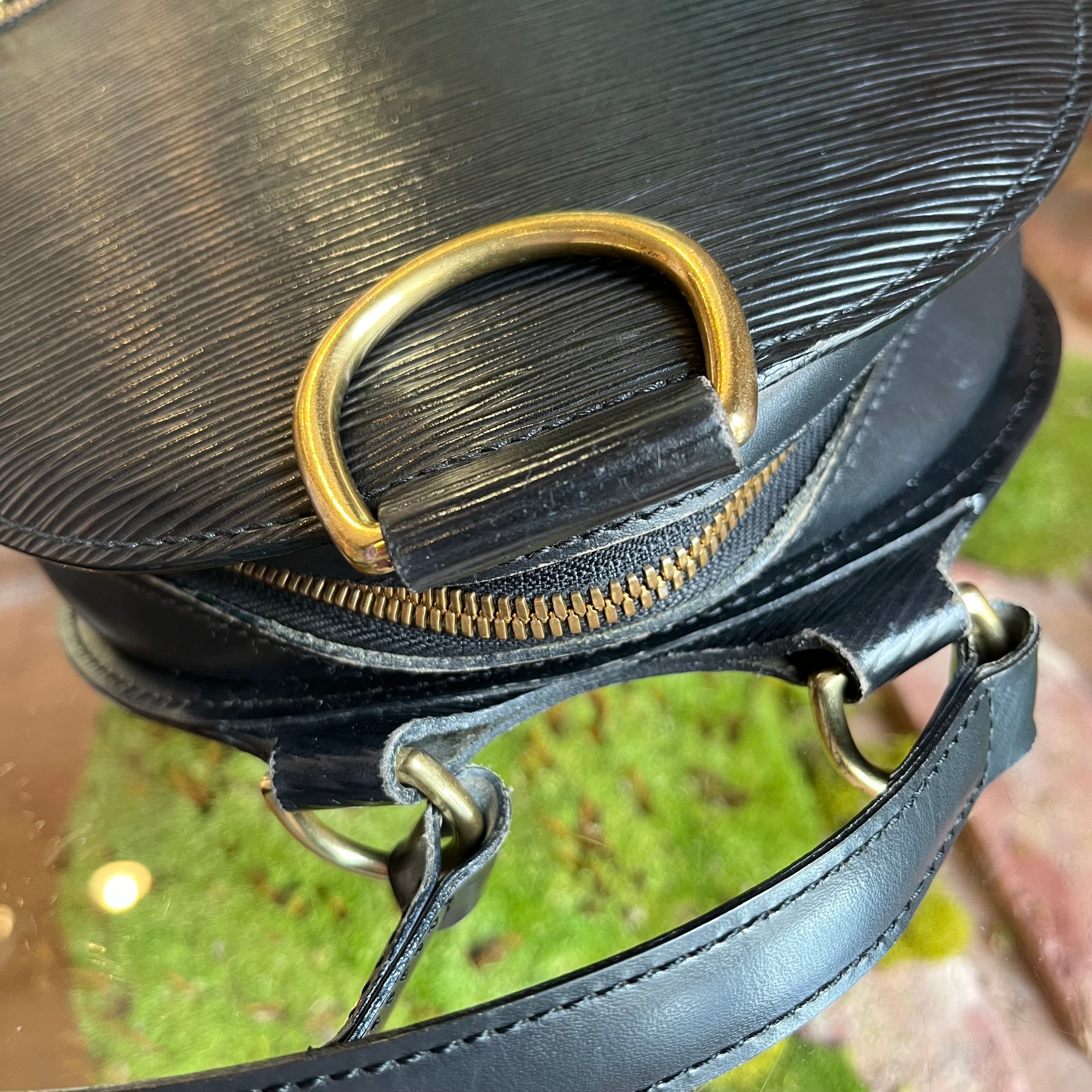 LOUIS VUITTON Mabillon Black Epi Leather Vintage Backpack