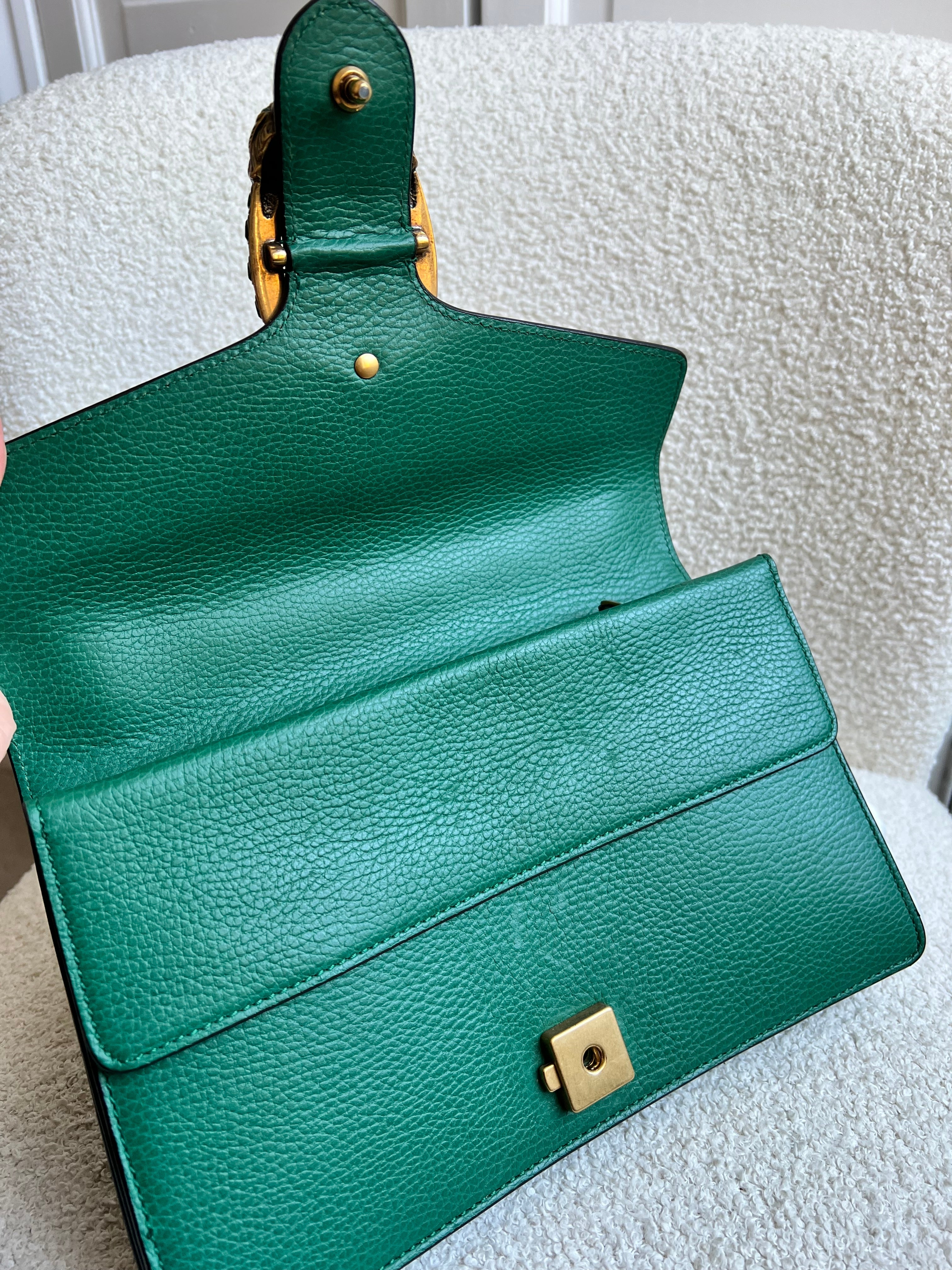 Gucci Dionysus GG Green Small Shoulder Bag (RRP £2,670)
