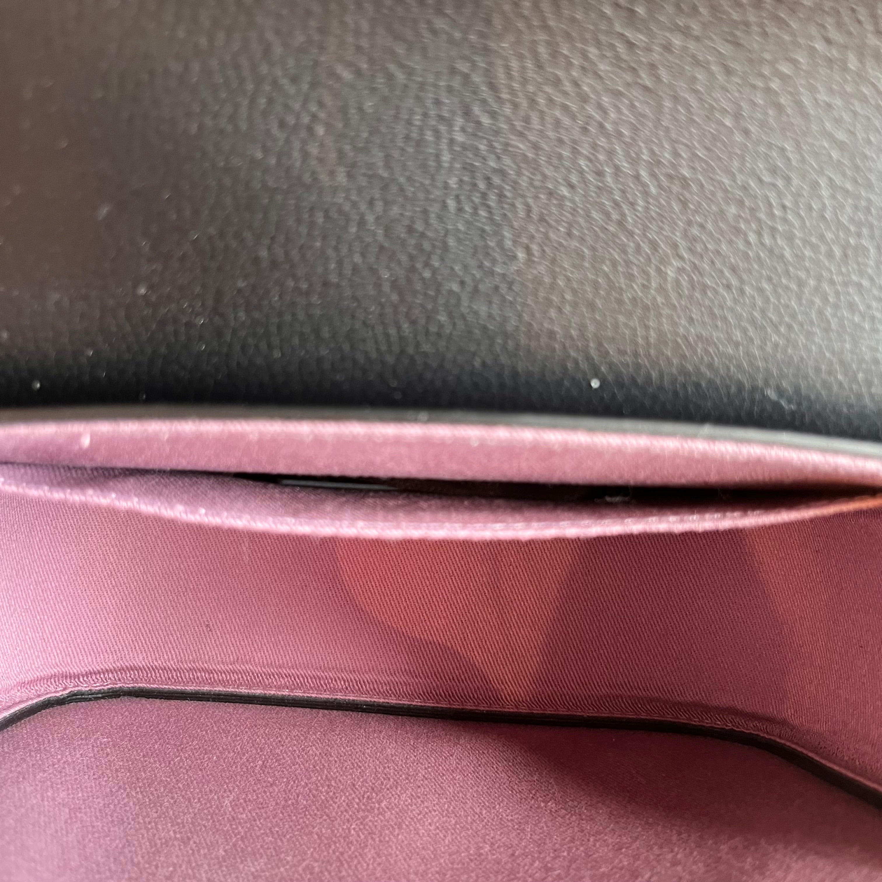 VERSACE Black Medusa Grained Calfskin Flap Shoulder Bag