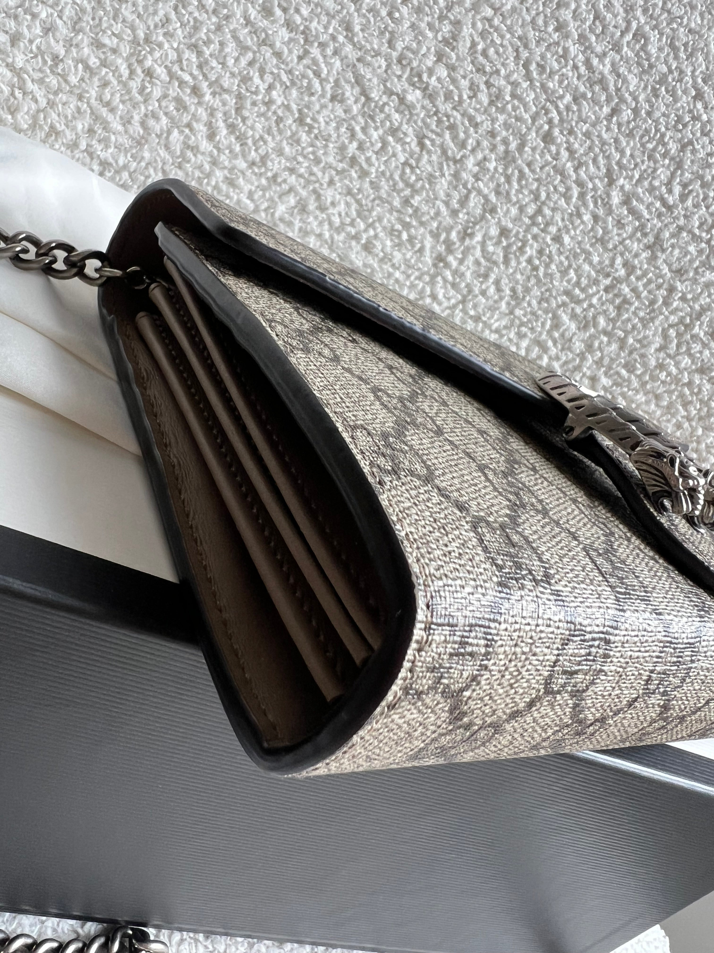 Gucci Dionysus GG Supreme Chain Wallet (RRP £1400)
