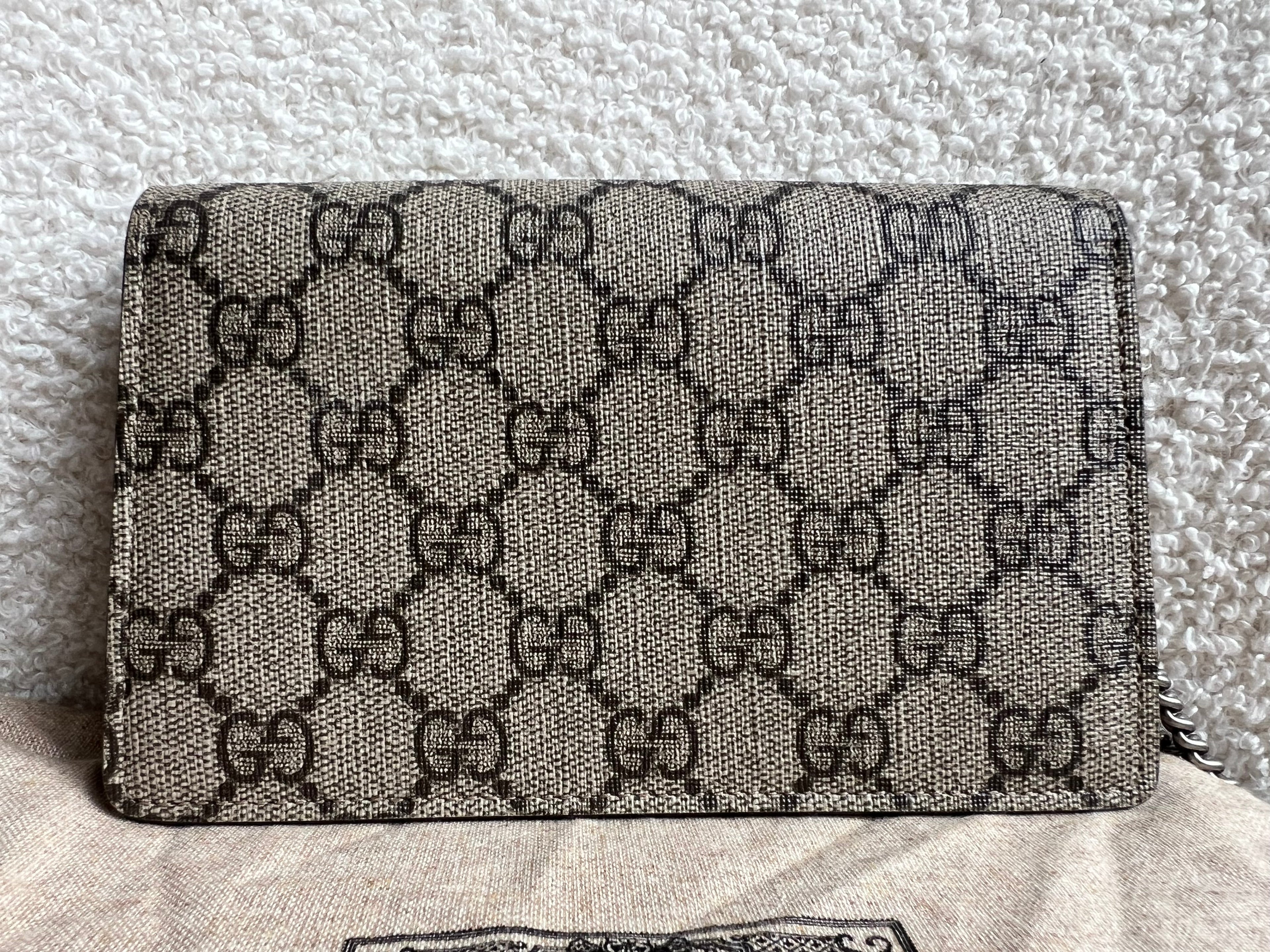 Gucci Dionysus GG Supreme Super Mini Shoulder Bag (RRP £890)