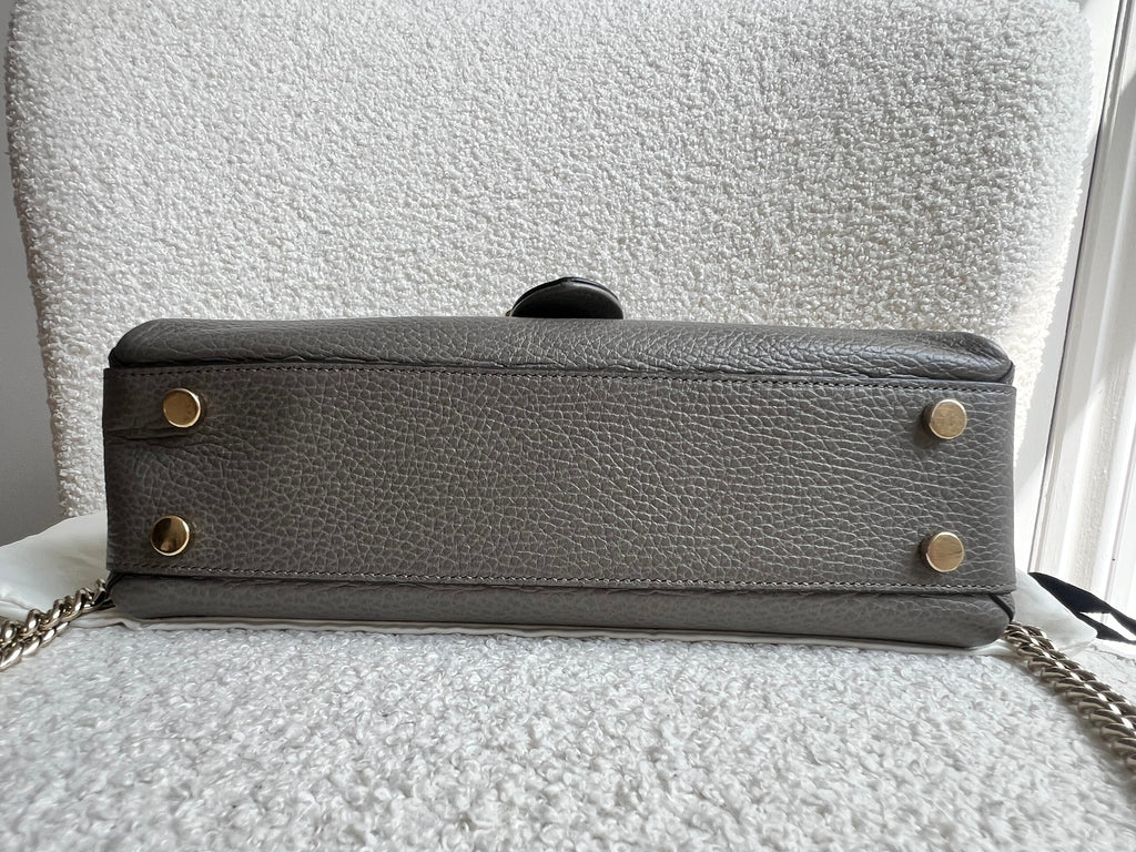 Gucci Interlocking GG Grey Medium Top Handle Bag (RRP £1,150)