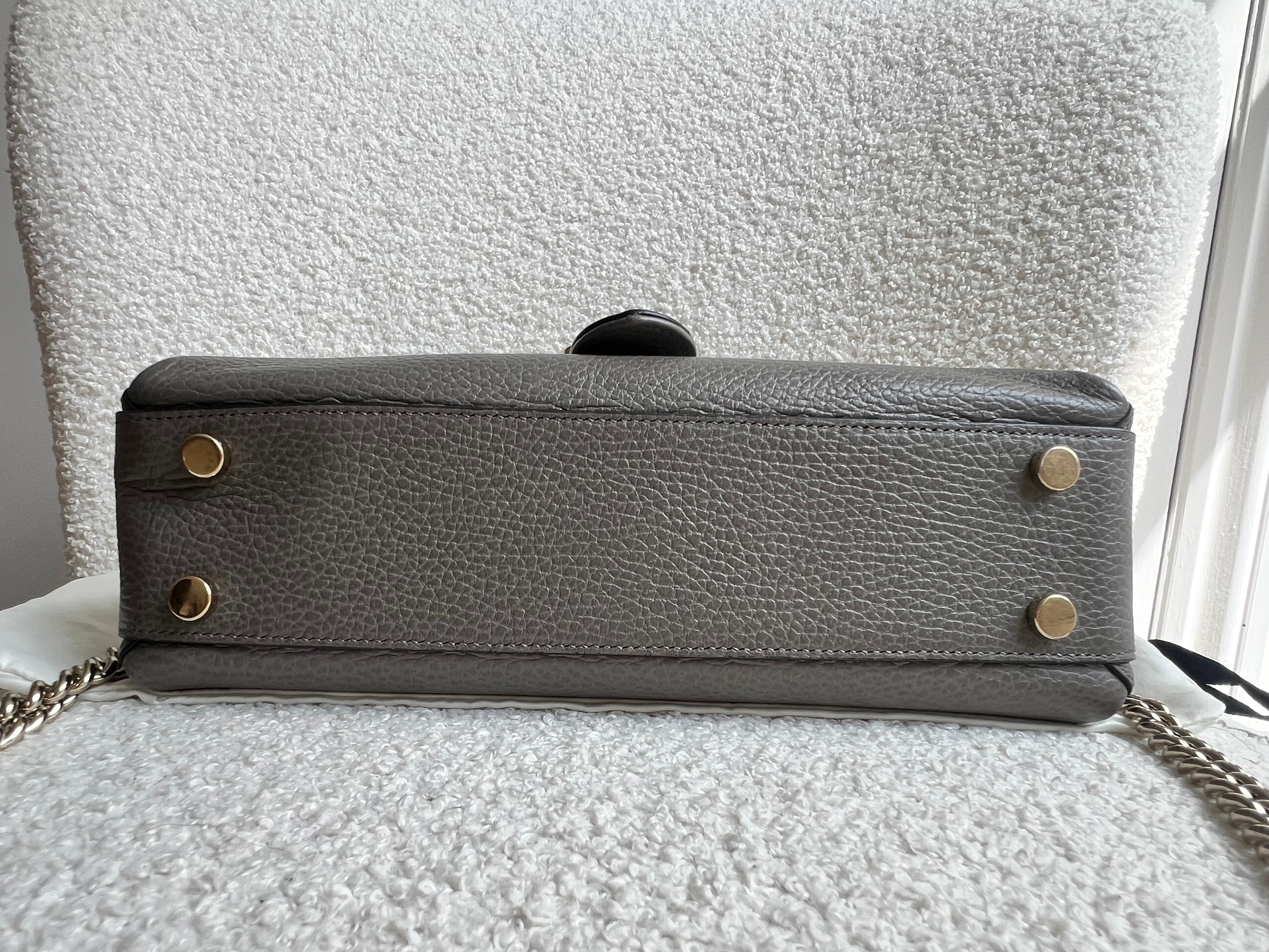 Gucci Interlocking GG Grey Medium Top Handle Bag (RRP £1,150)