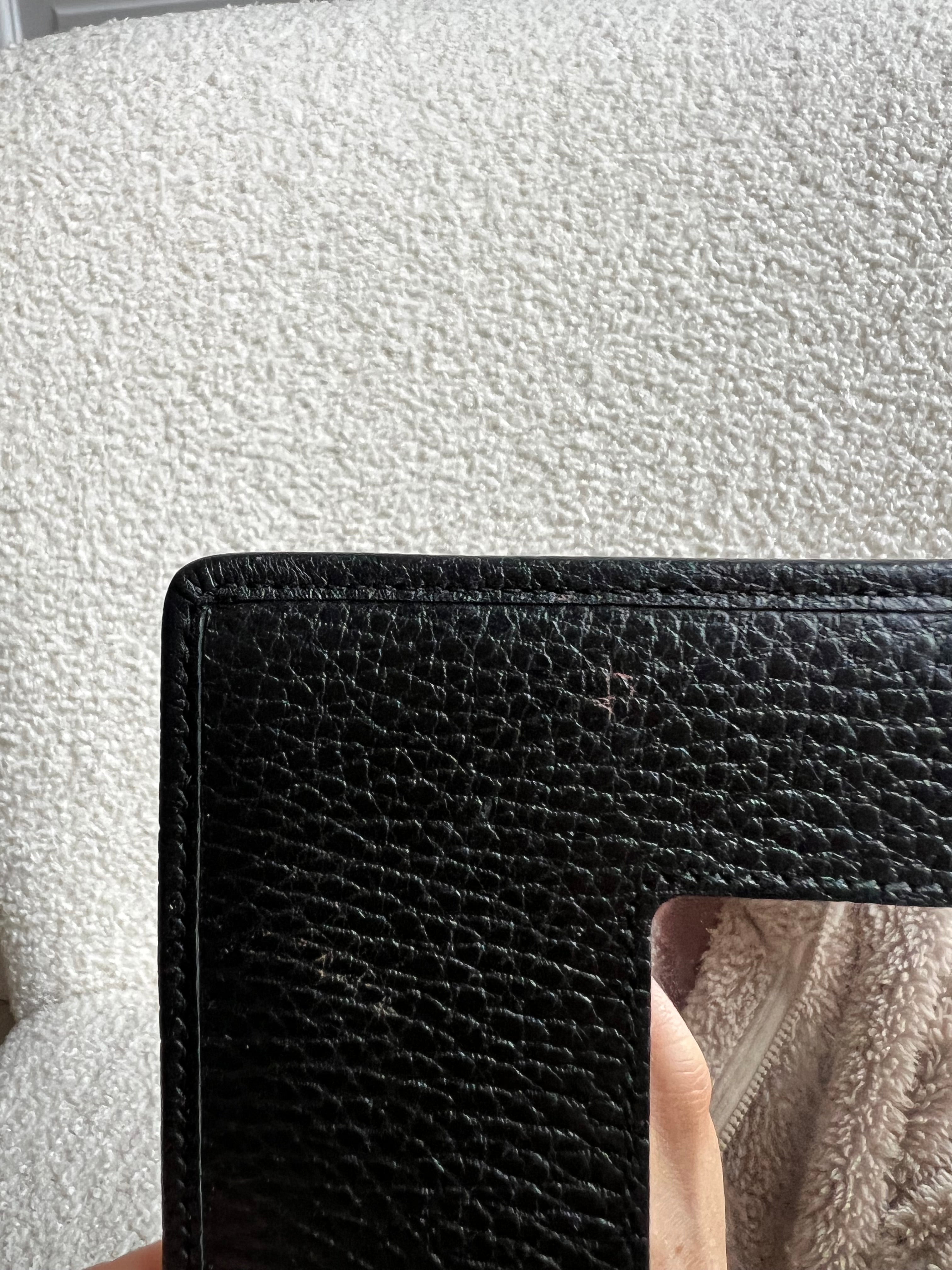 Gucci Black GG Marmont Chain Wallet (RRP £790)