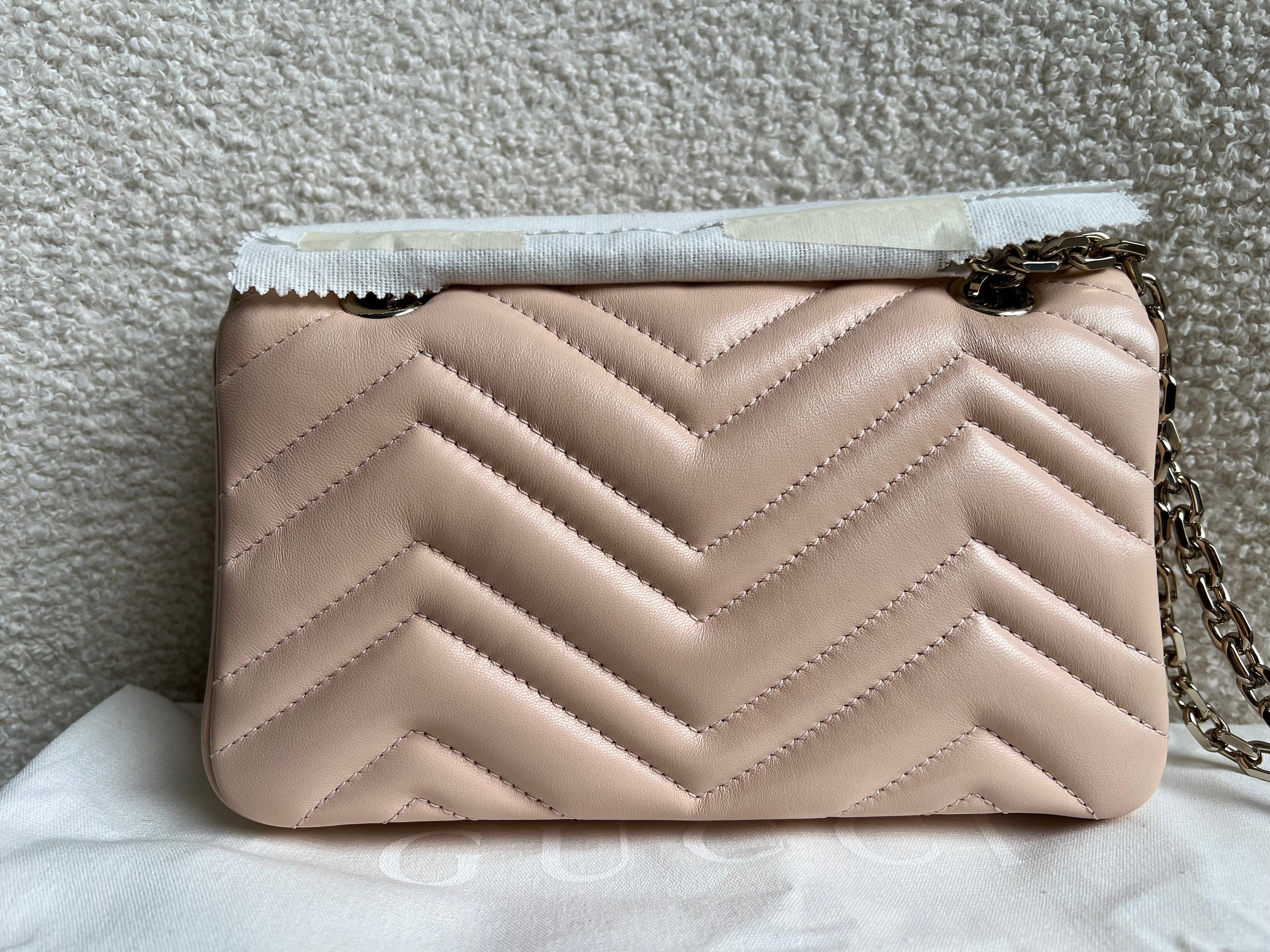 Gucci GG Pink Beige Marmont Mini Shoulder Bag (RRP £1,890)