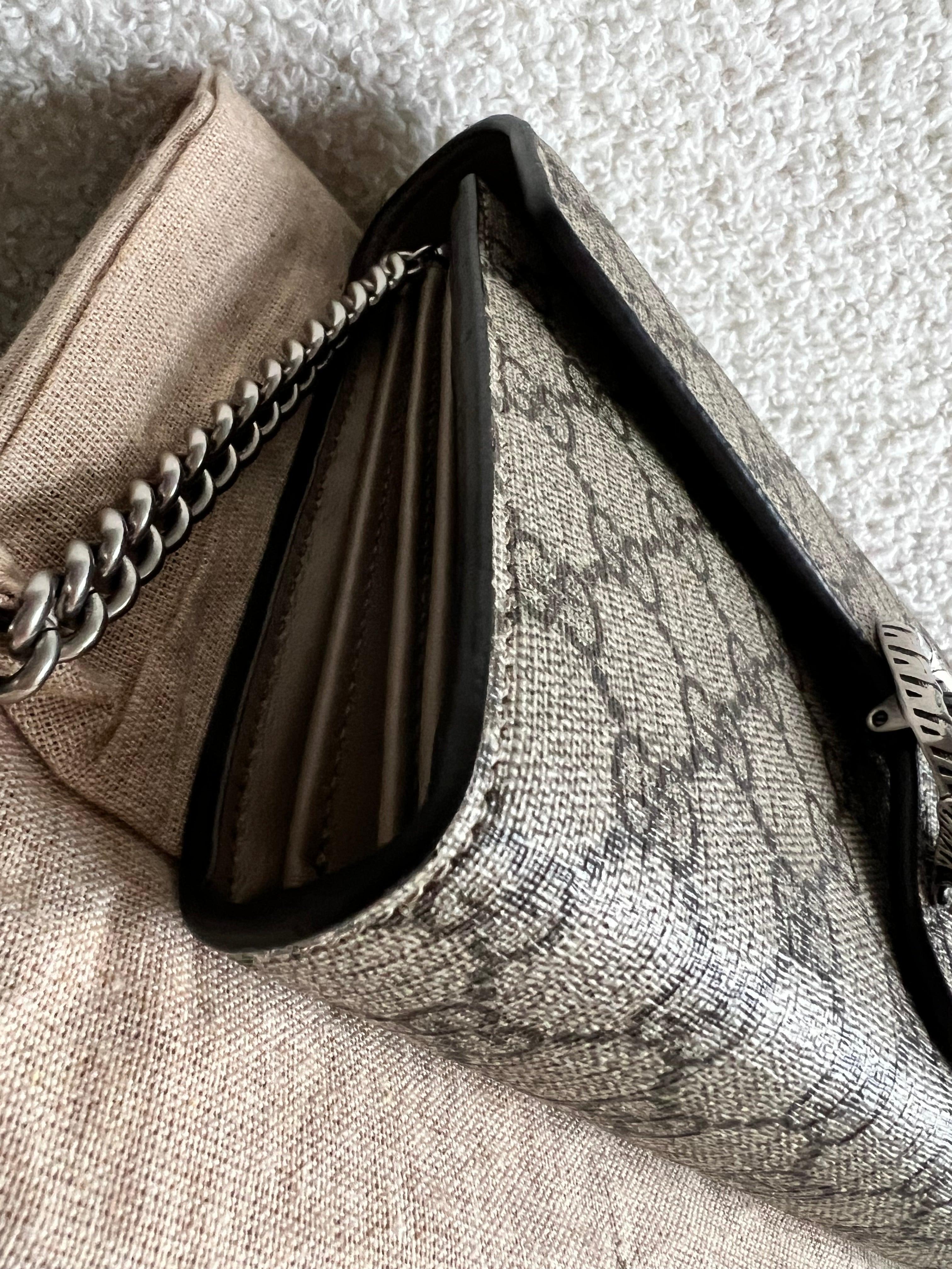 Gucci Dionysus GG Supreme Chain Wallet (RRP £1400)