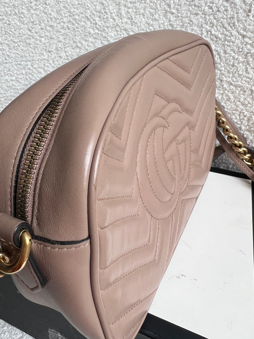 Gucci GG Marmont Dusty Pink Small Shoulder Bag (RRP £1440)