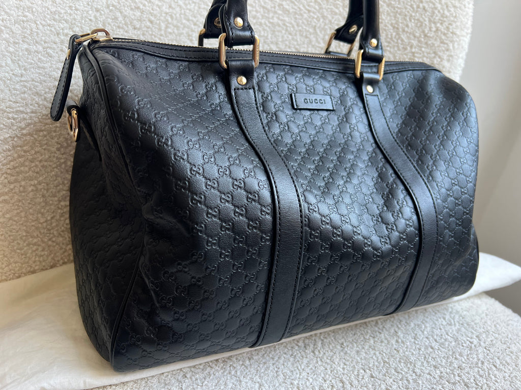 Gucci Black Guccissima Large Boston Joy (RRP £1250)