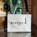 GIVENCHY 4G Logo Coated Canvas Shopping Tote