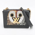 Louis Vuitton Twist Handbag Epi Leather Black Leather Shoulder Bag Bag (Pre-Owned)
