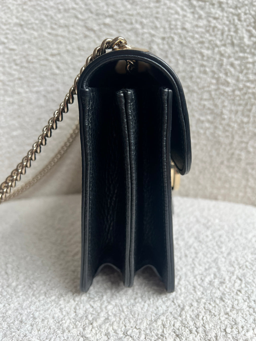 Gucci Interlocking GG Black Small Shoulder Bag