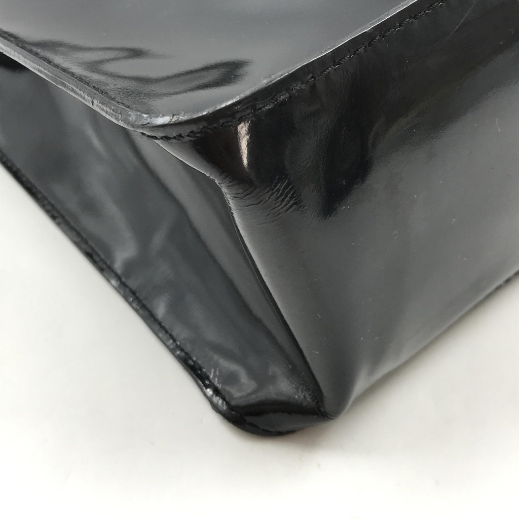 Chanel Black Patent Leather Women's Tote (Pre-Owned)
