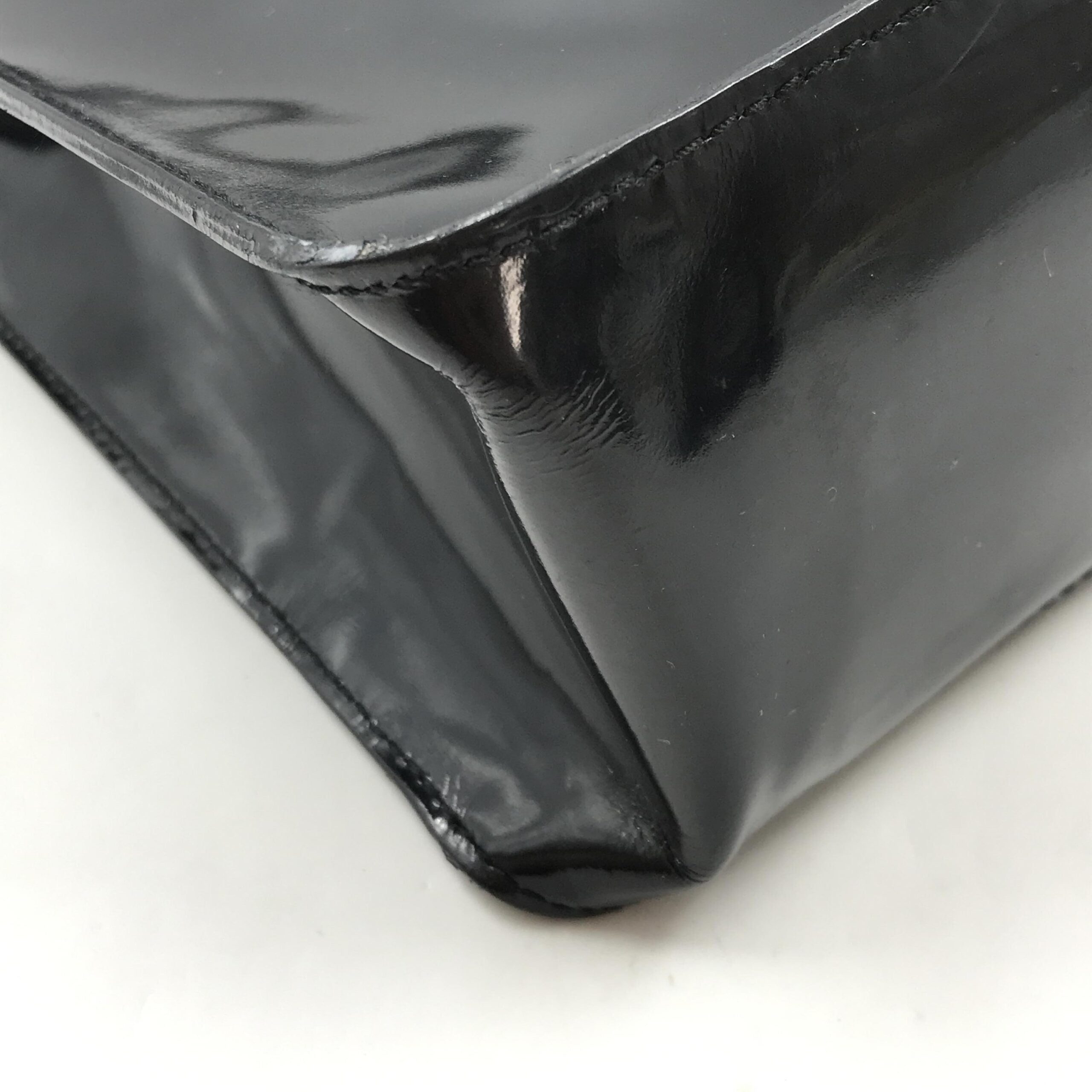 Chanel Black Patent Leather Women's Tote (Pre-Owned)