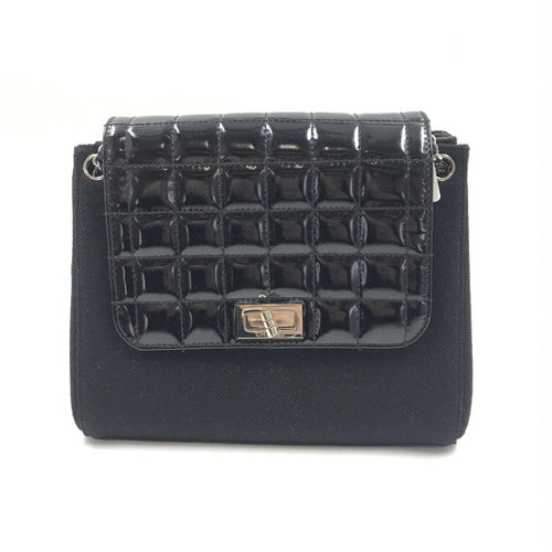 Chanel Chocolate Bar Patent Leather Shoulder Women's Bag (Pre-Owned)