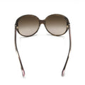 Chanel Oversized Gradient Brown Women's Sunglasses (Pre-Owned)