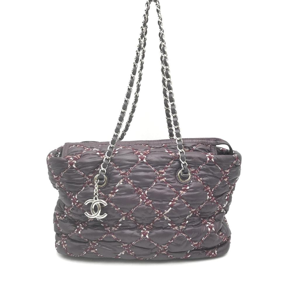 Chanel Paris-Byzance Chain Shoulder Bag Purple Women's Nylon (Pre-Owned)