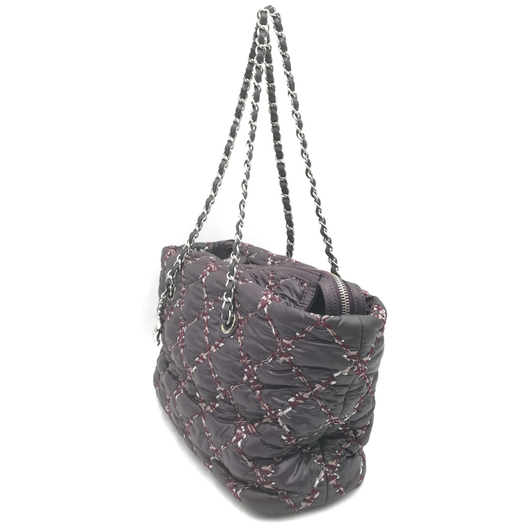 Chanel Paris-Byzance Chain Shoulder Bag Purple Women's Nylon (Pre-Owned)