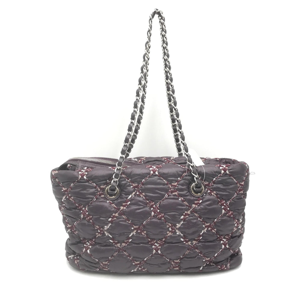 Chanel Paris-Byzance Chain Shoulder Bag Purple Women's Nylon (Pre-Owned)