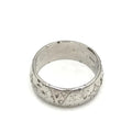 Louis Vuitton Silver-Tone Monogram Band Women's Ring (Pre-Owned)
