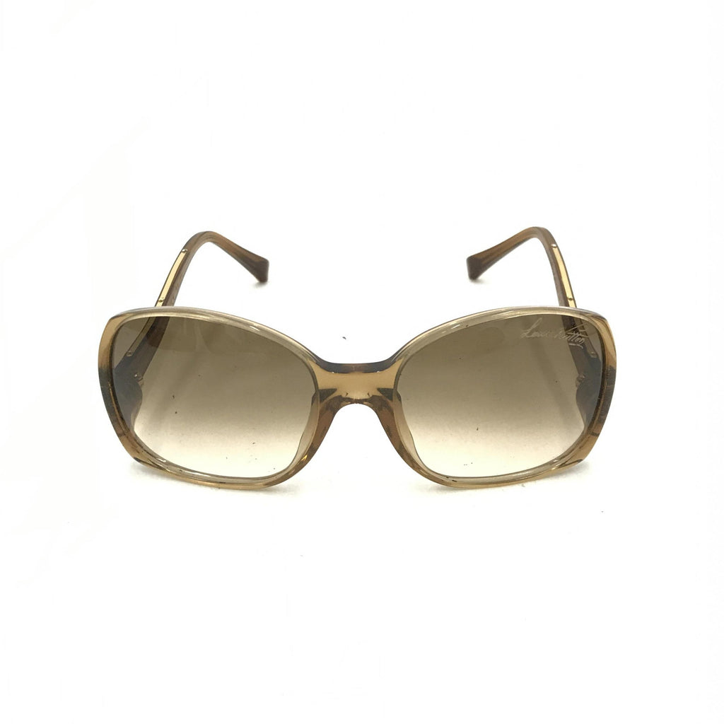 Louis Vuitton Brown Speckling Acetate Frame Women's Sunglasses (Pre-Owned)
