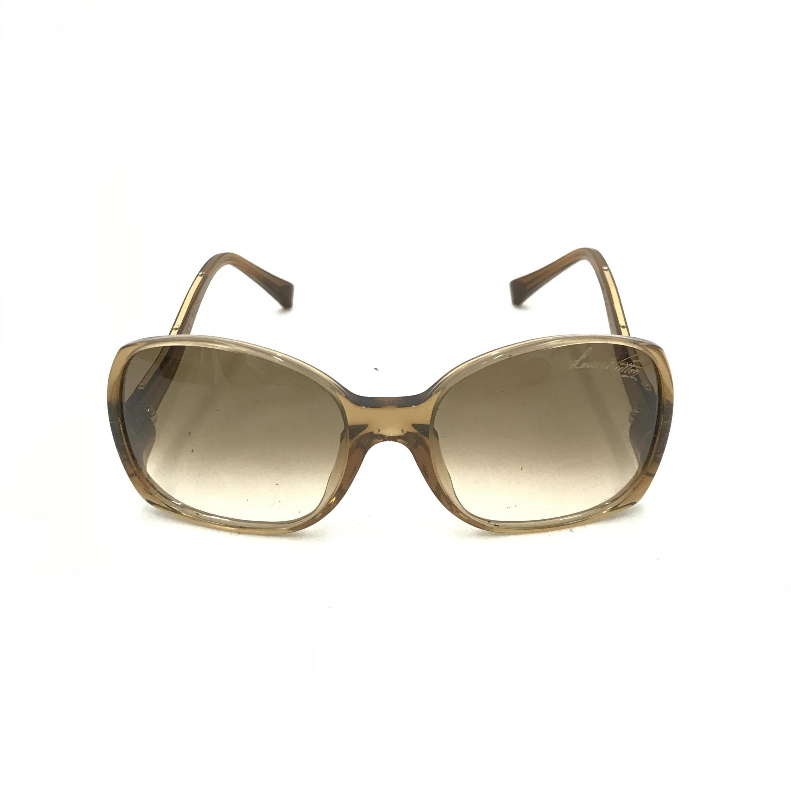 Louis Vuitton Brown Speckling Acetate Frame Women's Sunglasses (Pre-Owned)