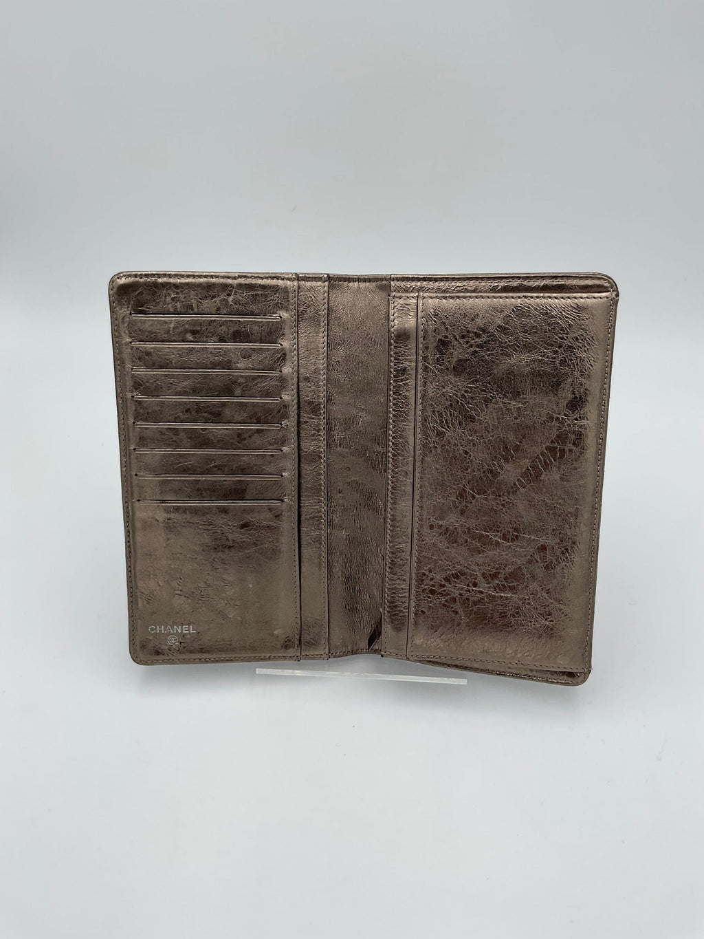 Chanel CHANEL Matèlassè Platinum Women's Wallet (Pre-Owned)