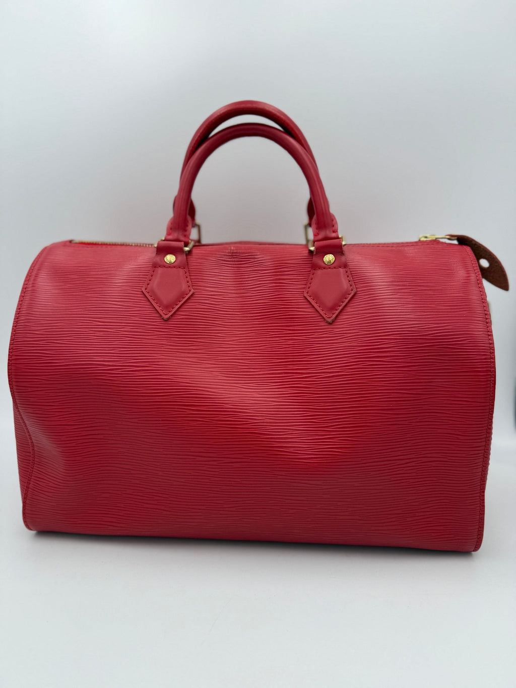 Louis Vuitton LOUIS VUITTON Speedy 35 EPI Red Women's Handbag (Pre-Owned)