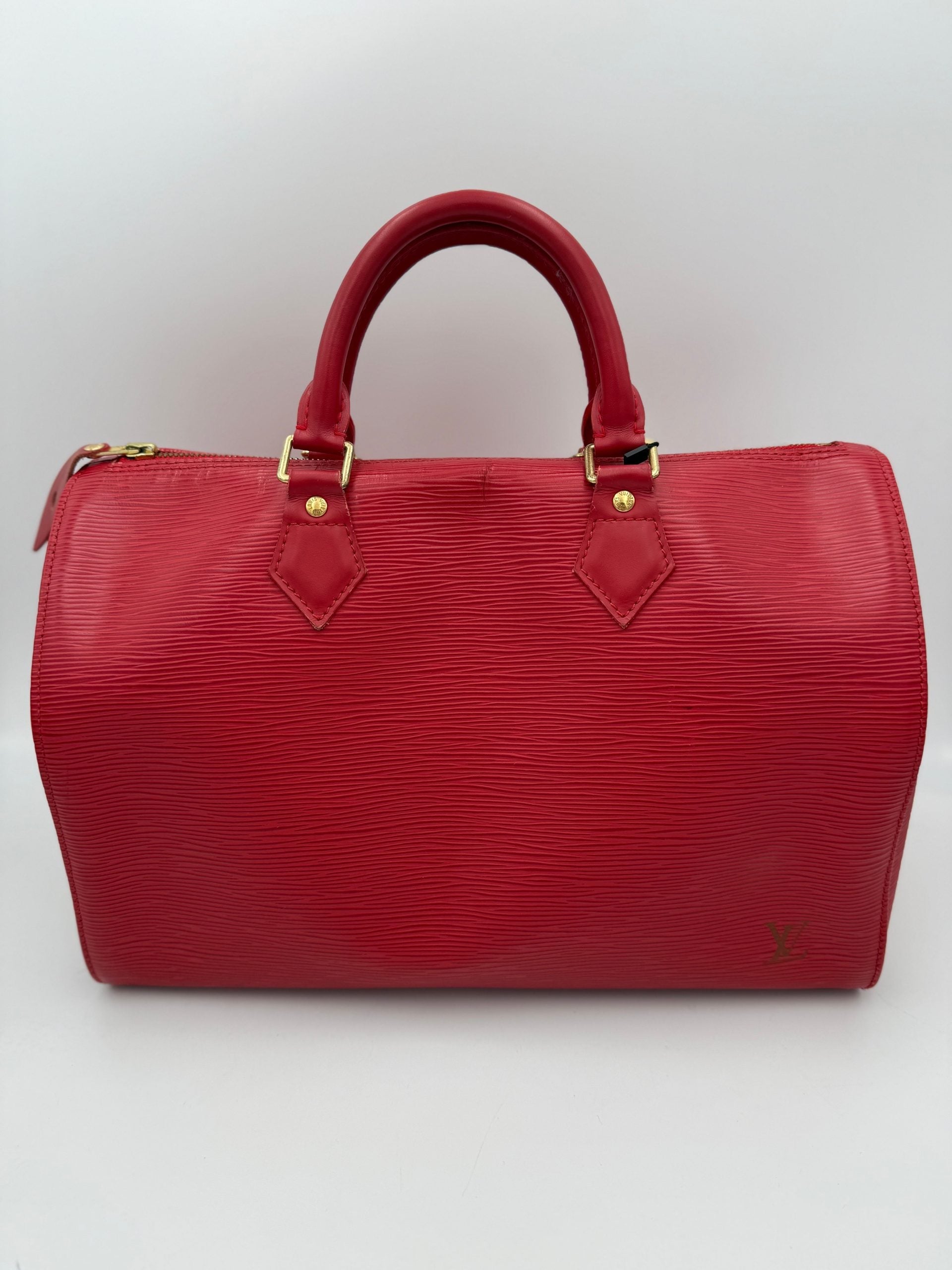 Louis Vuitton LOUIS VUITTON Speedy 35 EPI Red Women's Handbag (Pre-Owned)
