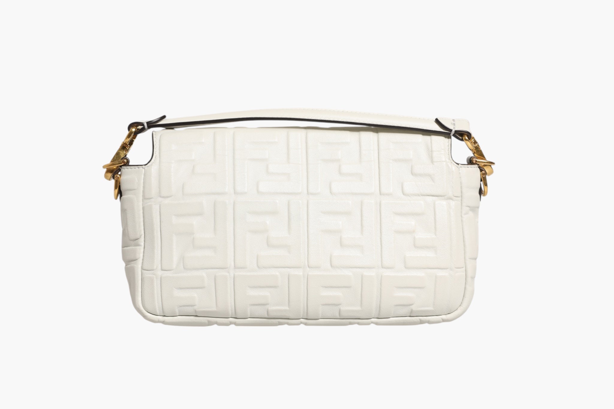 Fendi FF Embossed Women'suette Nappa Leather Women's Bag (Pre-Owned)
